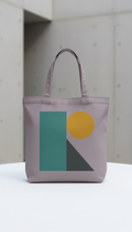 Custom Canvas Tote Bag with Arabic Monogram